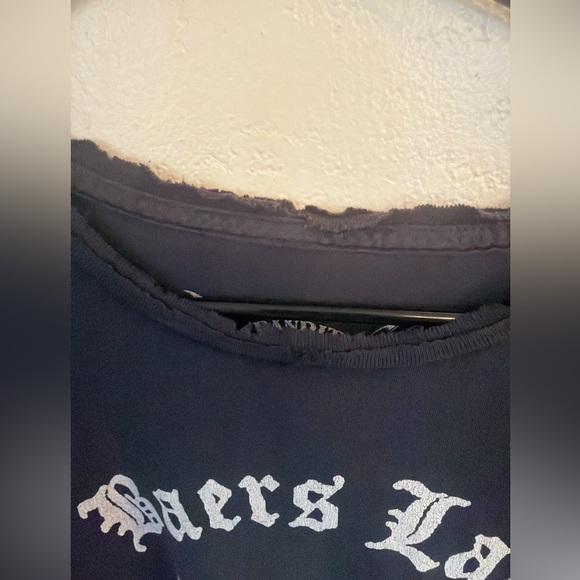 Bandit Brand Women's Faded black/dark grey Graphic Tee with bear. - Picture 2 of 7